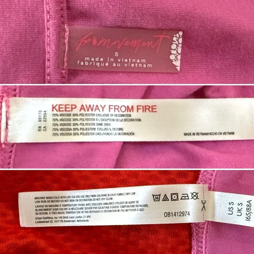 Free People Movement TrackSuit Nothing But Net Activewear Loungewear Pink Orange - Picture 11 of 13